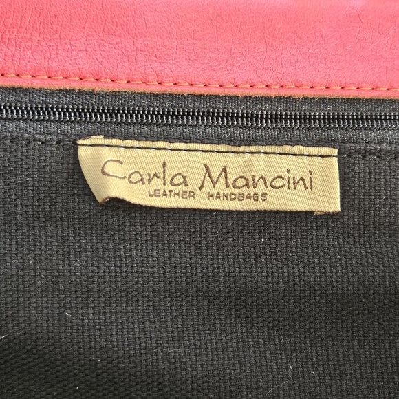 Italian Red Leather Handbag from Carla Mancini - Picture 4 of 9